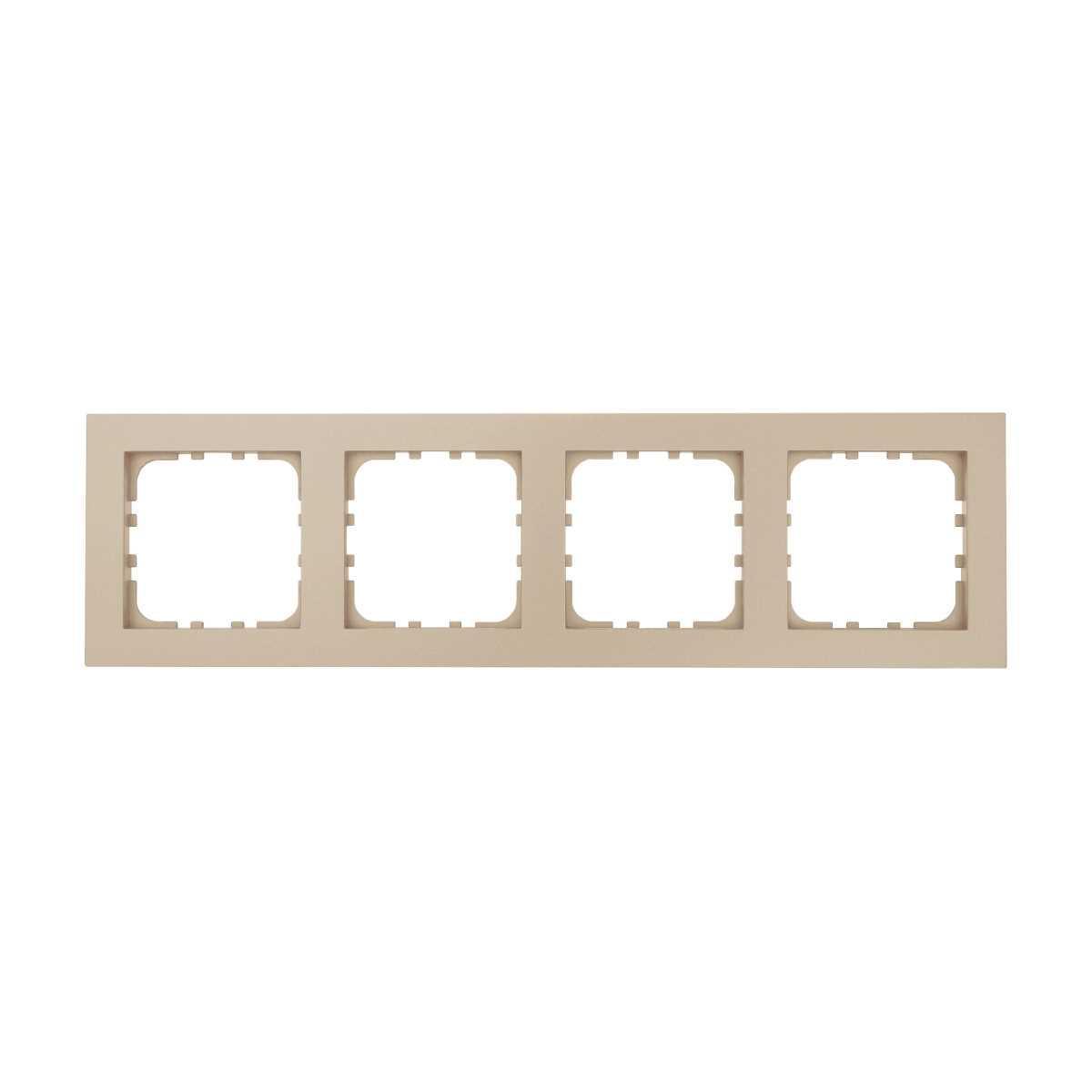 Рамка 4-постовая LK Studio (шампань) LK80 FLAT, 844406-1