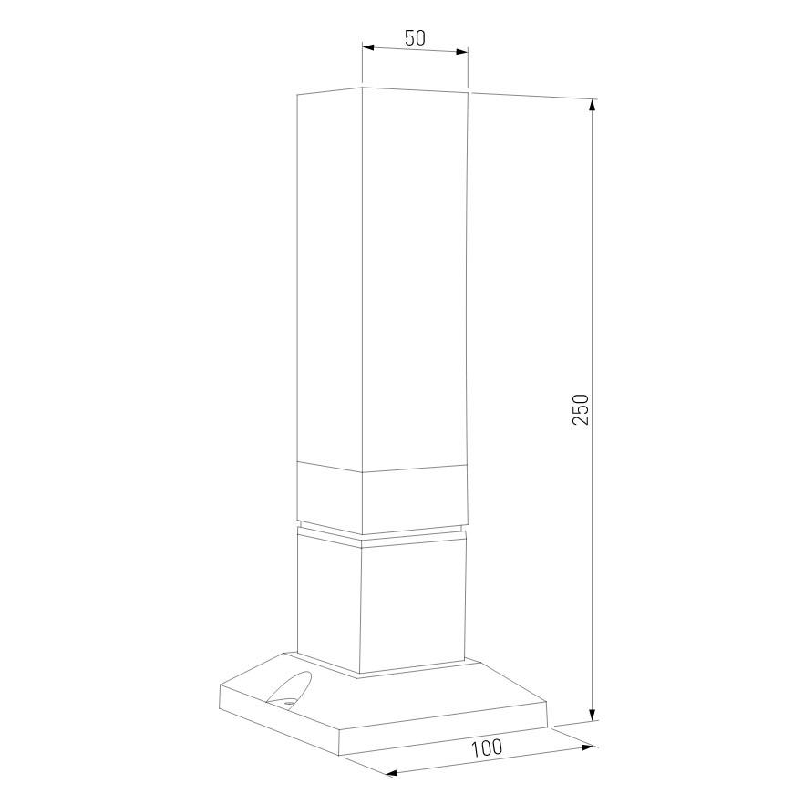 Уличный светодиодный светильник Elektrostandard 1536 Techno Led серый a052859