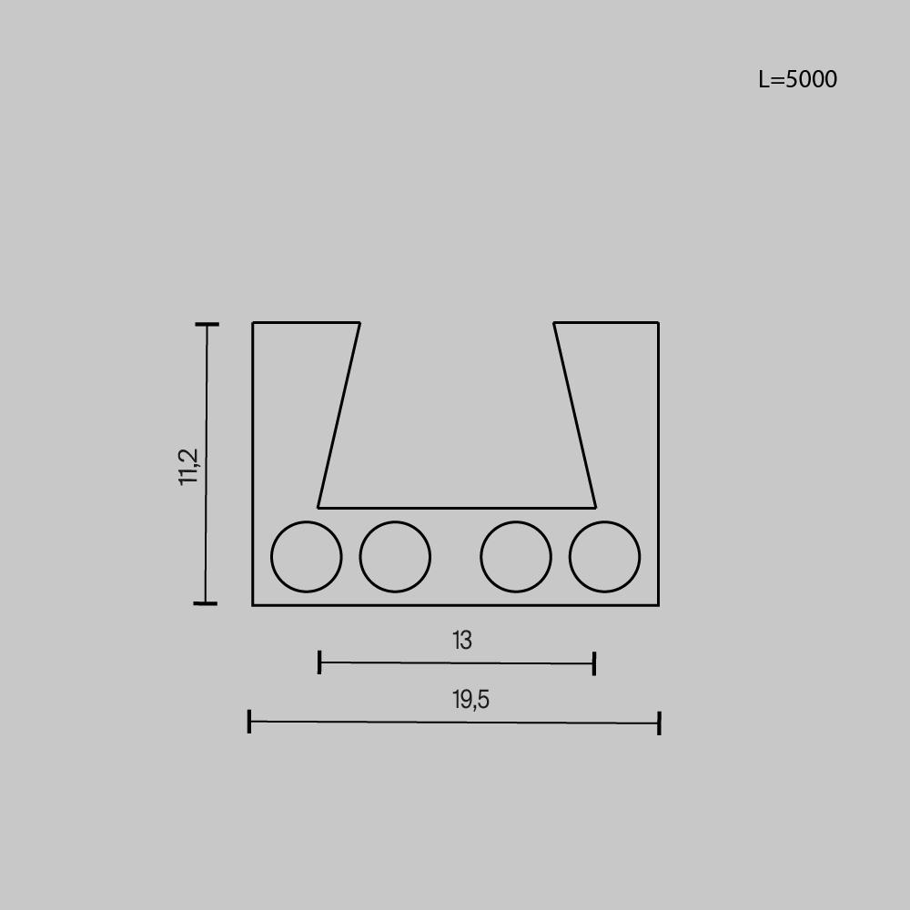 Шинопровод Maytoni Technical Busbar trunkings Elasity TRX160-115B