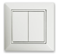 Выключатель ARDITI Double Rocker, White