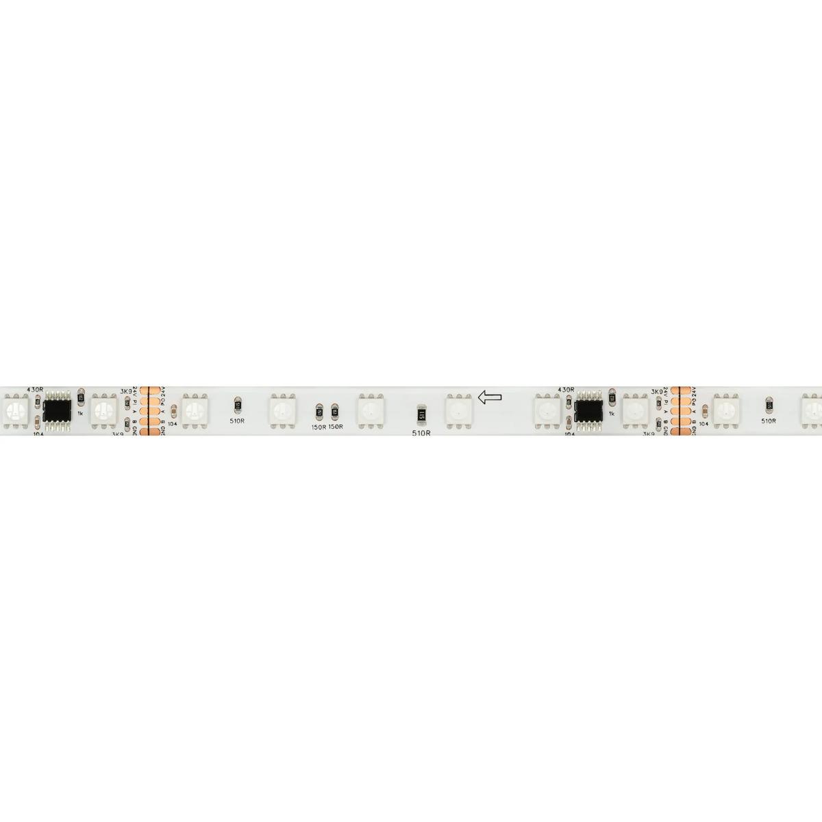 Светодиодная лента герметичная Arlight 14W/m 60LED/m 5060SMD разноцветный 5М DMX-SE-B60-10mm 24V 039607