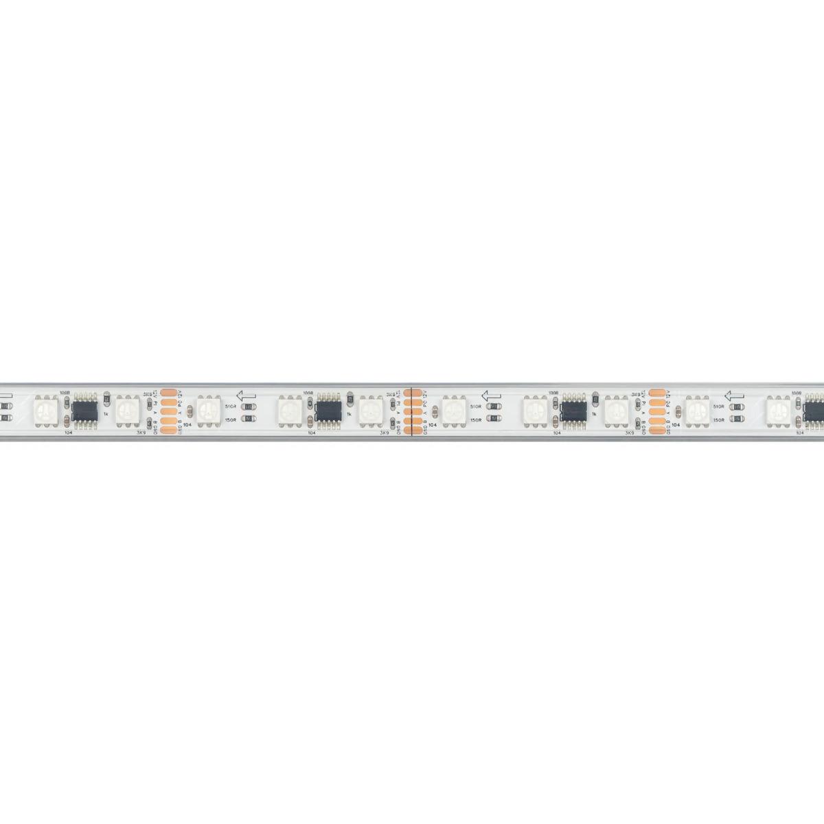 Светодиодная лента герметичная Arlight 14W/m 60LED/m 5060SMD разноцветный 5М DMX-PS-B60-12mm 12V 039605