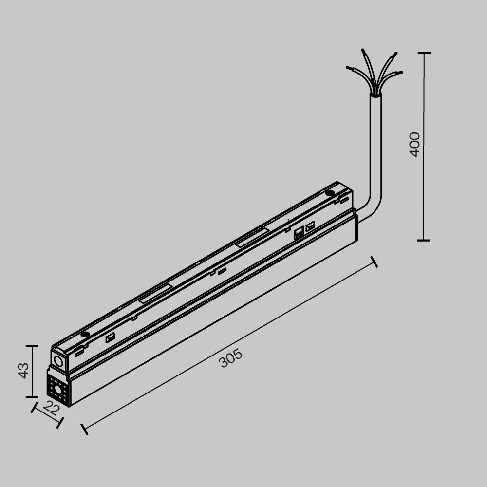 Блок питания Maytoni Technical TRA034DR-200W-DD-B