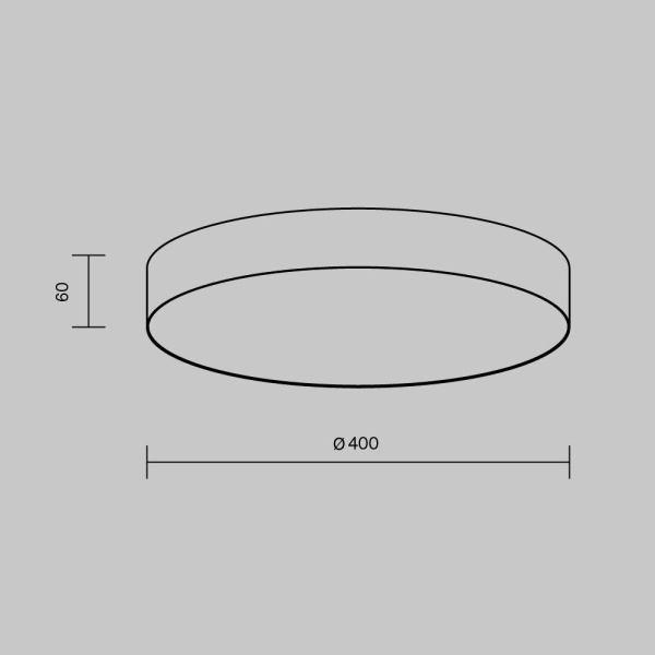 Потолочный светодиодный светильник Maytoni Technical Zon C032CL-45W4K-RD-W