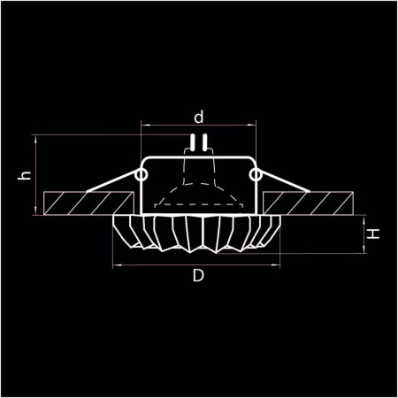 Встраиваемый светильник Lightstar Solo Ray 002120
