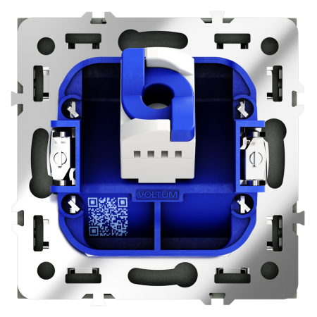 Розетка компьютерная встраиваемая VOLTUM S70 RJ45 кат.6, (графит)