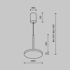 Подвесной светодиодный светильник Maytoni Technical Plato P076PL-L12W3K-W