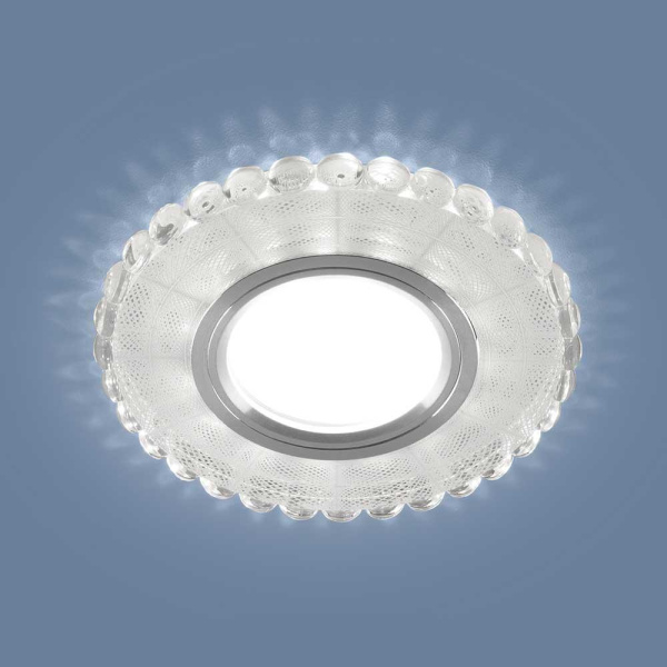 Встраиваемый светильник Elektrostandard 2245 MR16 SL/WH зеркальный/белый a047758