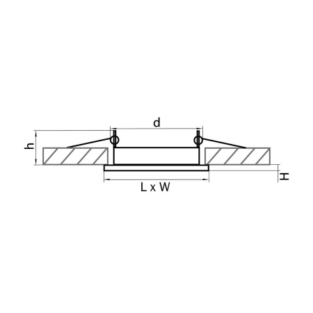 Встраиваемый светильник Lightstar Tensio 212127